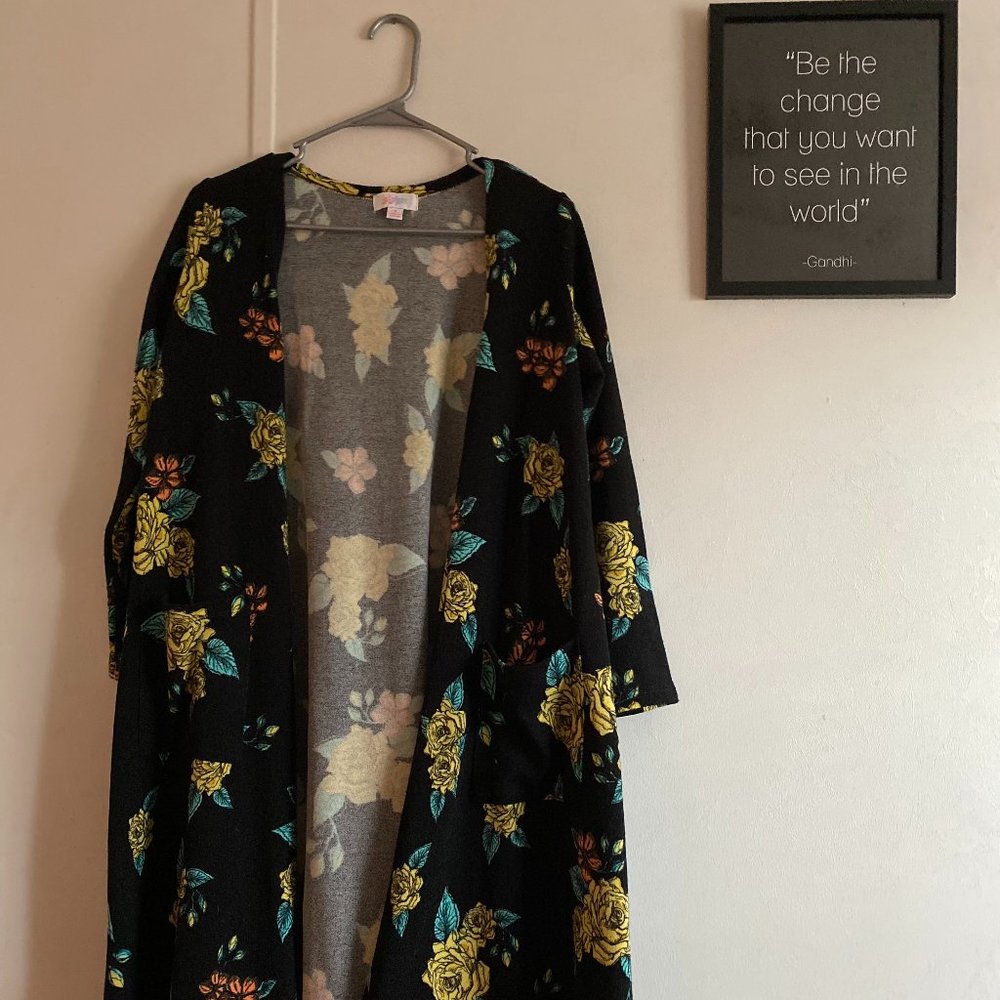 LulaRoe Flower Print Cardigan